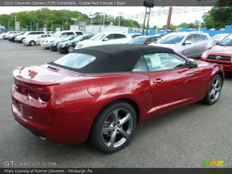 Crystal Red Tintcoat / Black 2013 Chevrolet Camaro LT/RS Convertible