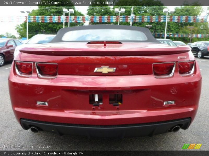 Crystal Red Tintcoat / Black 2013 Chevrolet Camaro LT/RS Convertible