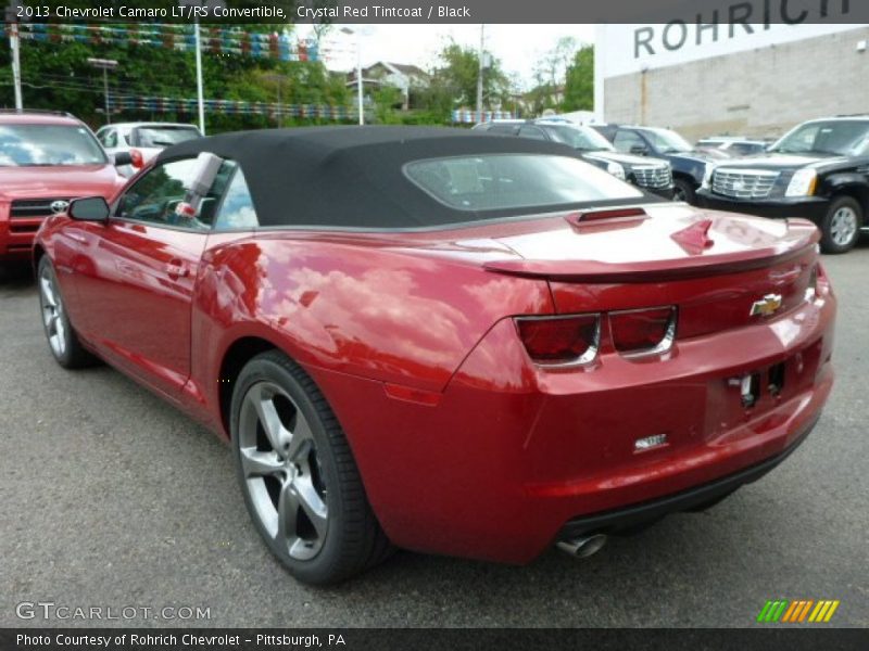 Crystal Red Tintcoat / Black 2013 Chevrolet Camaro LT/RS Convertible