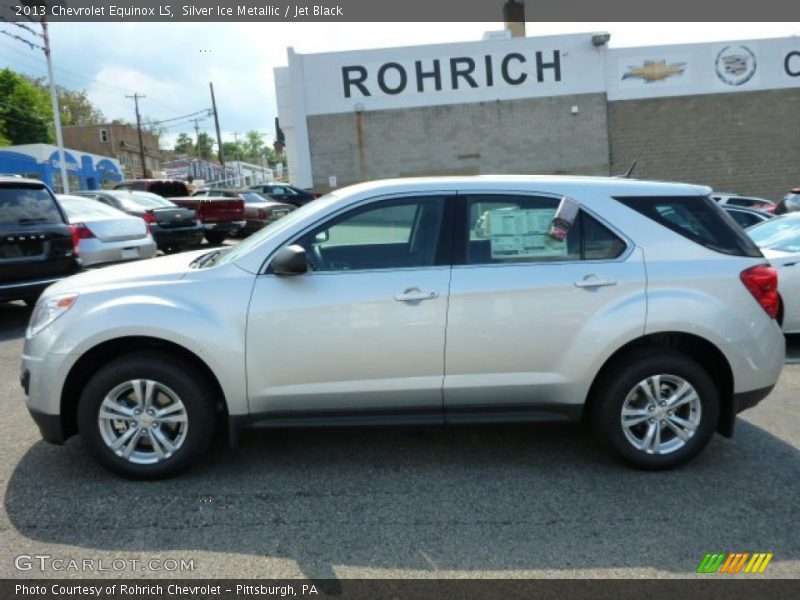 Silver Ice Metallic / Jet Black 2013 Chevrolet Equinox LS