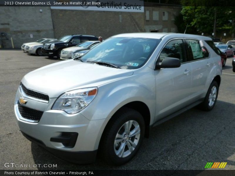 Silver Ice Metallic / Jet Black 2013 Chevrolet Equinox LS