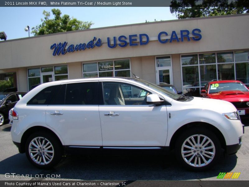 White Platinum Tri-Coat / Medium Light Stone 2011 Lincoln MKX FWD