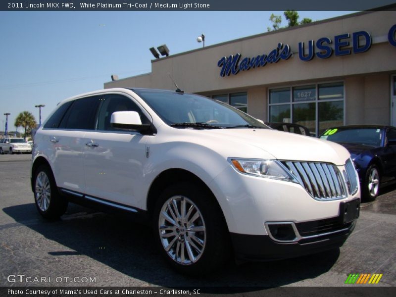 White Platinum Tri-Coat / Medium Light Stone 2011 Lincoln MKX FWD