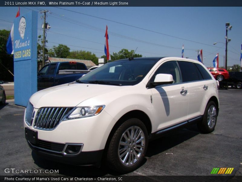 White Platinum Tri-Coat / Medium Light Stone 2011 Lincoln MKX FWD