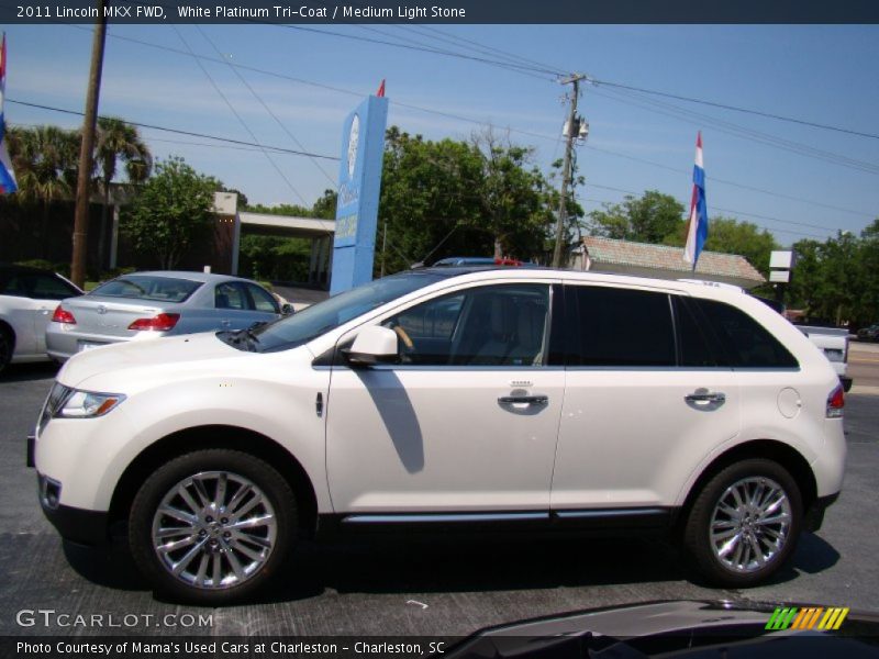 White Platinum Tri-Coat / Medium Light Stone 2011 Lincoln MKX FWD