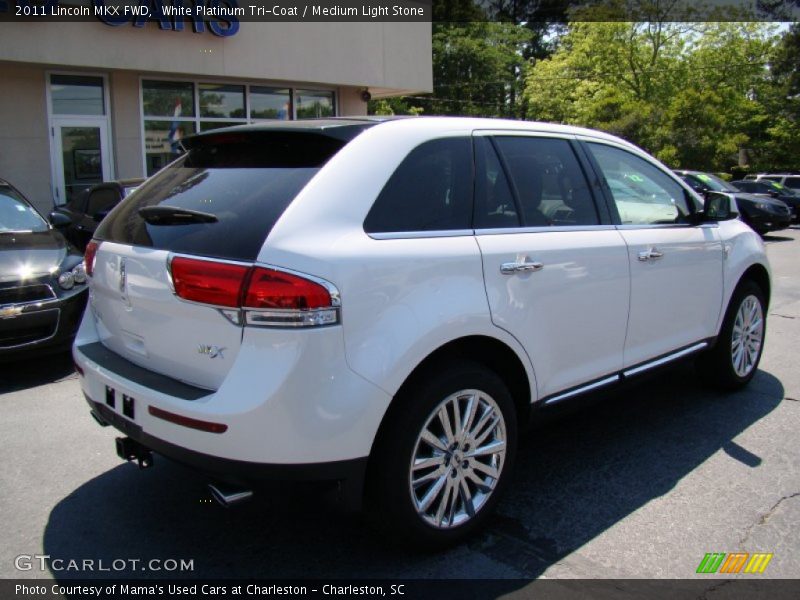 White Platinum Tri-Coat / Medium Light Stone 2011 Lincoln MKX FWD