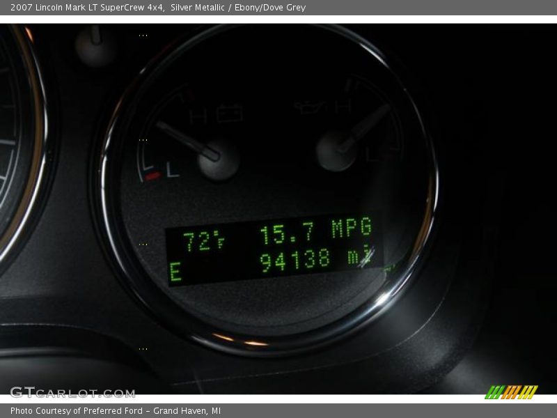 Silver Metallic / Ebony/Dove Grey 2007 Lincoln Mark LT SuperCrew 4x4