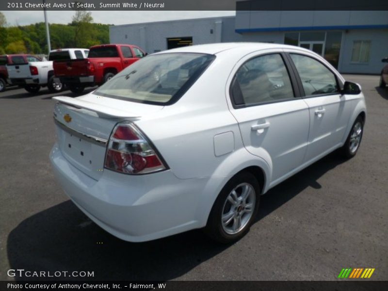 Summit White / Neutral 2011 Chevrolet Aveo LT Sedan