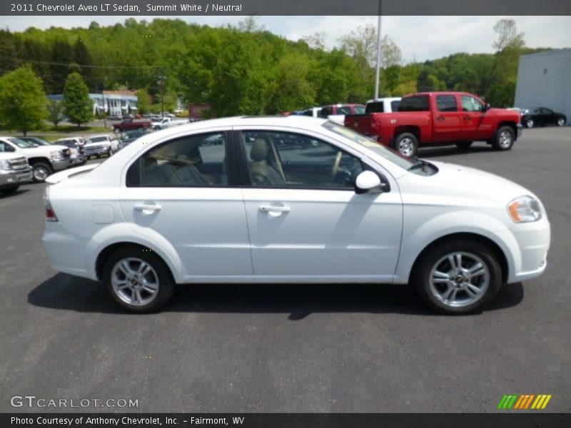 Summit White / Neutral 2011 Chevrolet Aveo LT Sedan
