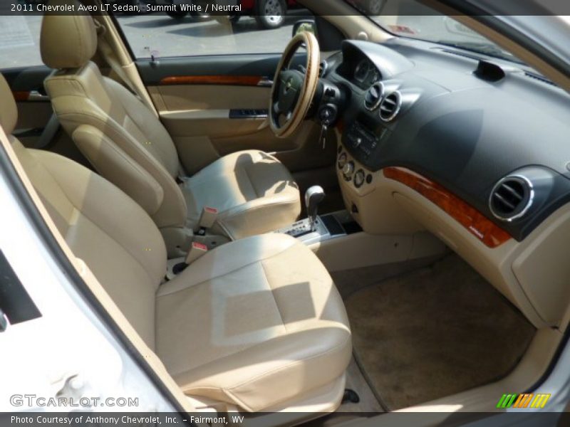 Summit White / Neutral 2011 Chevrolet Aveo LT Sedan