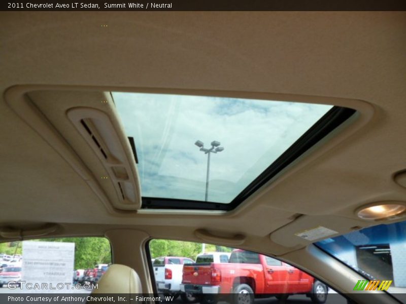 Summit White / Neutral 2011 Chevrolet Aveo LT Sedan