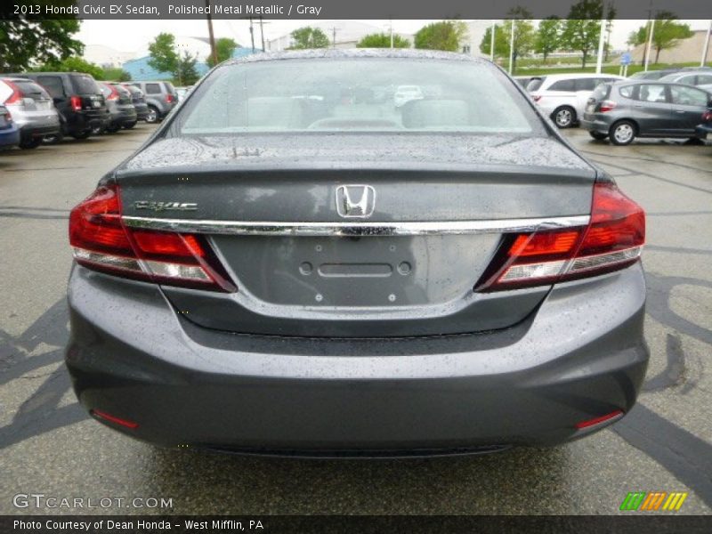Polished Metal Metallic / Gray 2013 Honda Civic EX Sedan