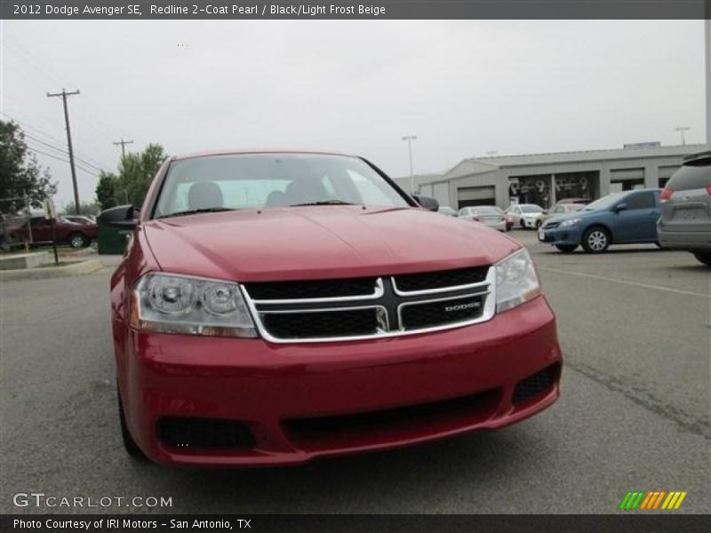 Redline 2-Coat Pearl / Black/Light Frost Beige 2012 Dodge Avenger SE