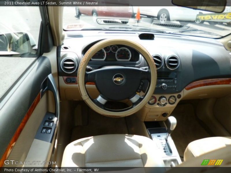 Summit White / Neutral 2011 Chevrolet Aveo LT Sedan