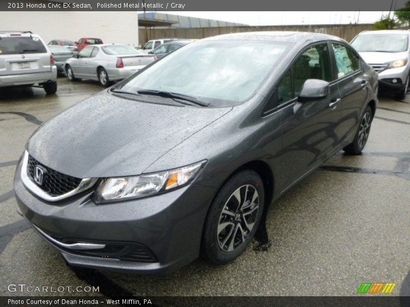 Polished Metal Metallic / Gray 2013 Honda Civic EX Sedan