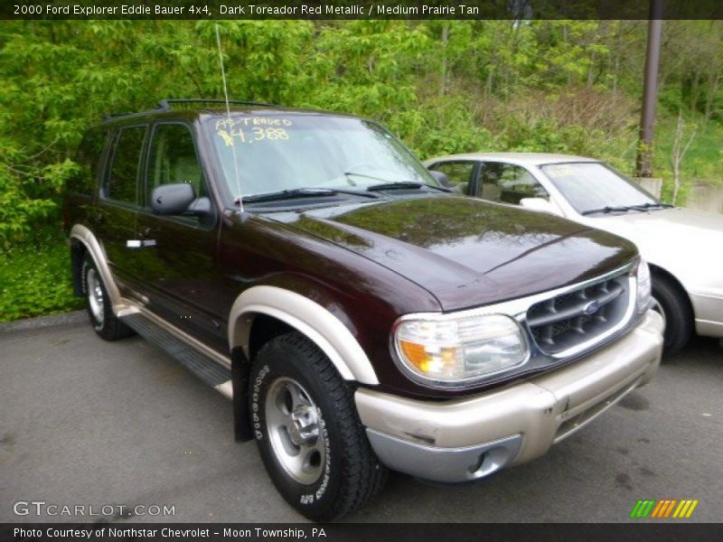 Dark Toreador Red Metallic / Medium Prairie Tan 2000 Ford Explorer Eddie Bauer 4x4