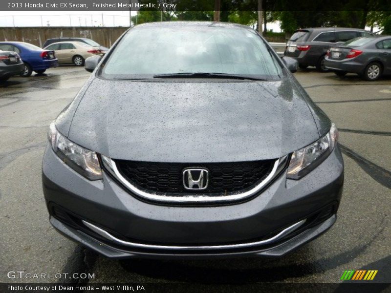 Polished Metal Metallic / Gray 2013 Honda Civic EX Sedan