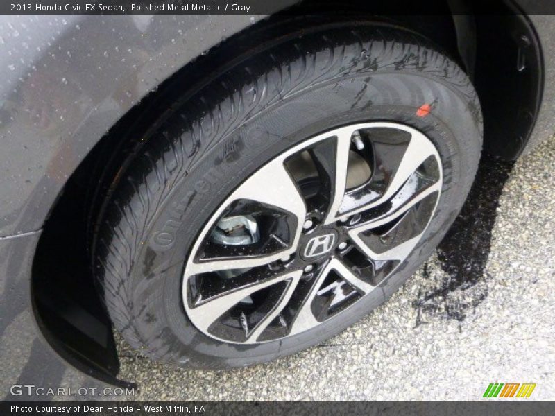 Polished Metal Metallic / Gray 2013 Honda Civic EX Sedan