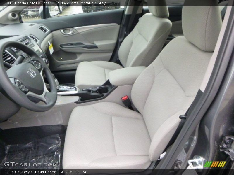 Polished Metal Metallic / Gray 2013 Honda Civic EX Sedan