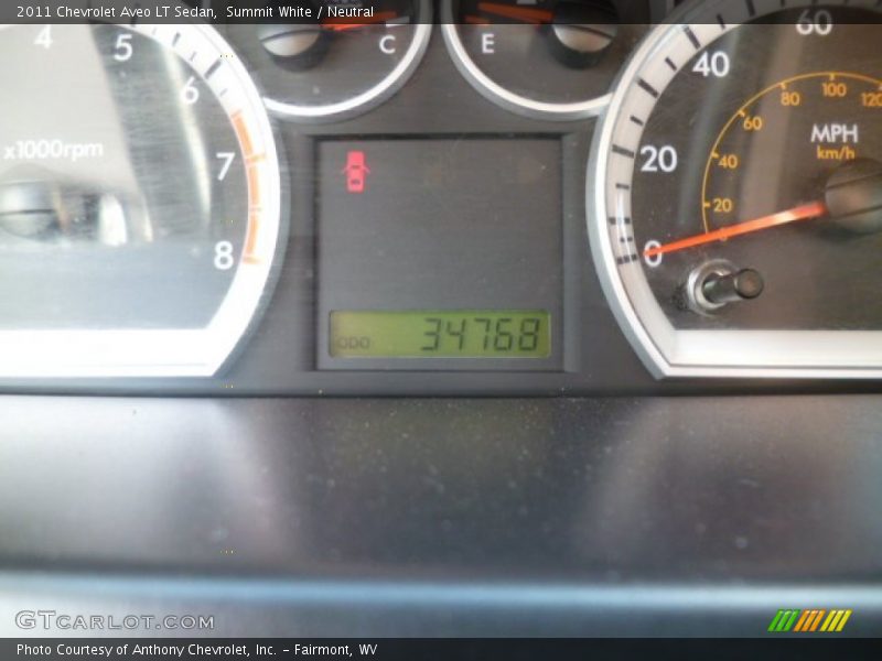 Summit White / Neutral 2011 Chevrolet Aveo LT Sedan