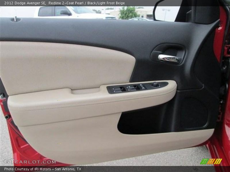 Redline 2-Coat Pearl / Black/Light Frost Beige 2012 Dodge Avenger SE