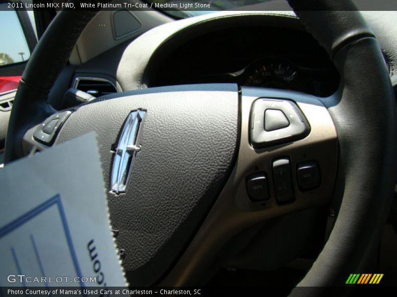 White Platinum Tri-Coat / Medium Light Stone 2011 Lincoln MKX FWD