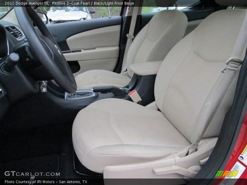 Redline 2-Coat Pearl / Black/Light Frost Beige 2012 Dodge Avenger SE