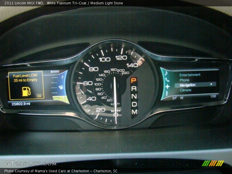 White Platinum Tri-Coat / Medium Light Stone 2011 Lincoln MKX FWD