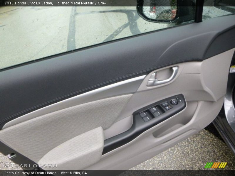 Polished Metal Metallic / Gray 2013 Honda Civic EX Sedan