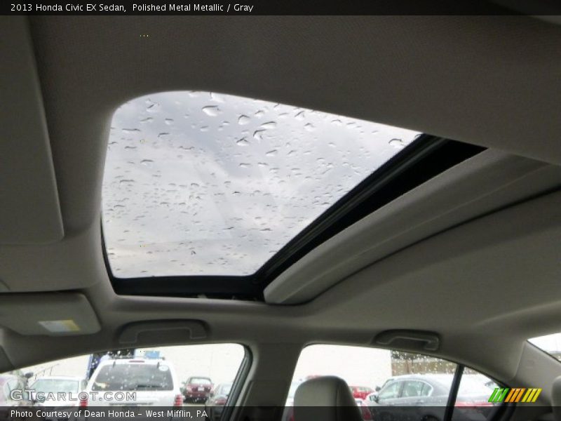 Polished Metal Metallic / Gray 2013 Honda Civic EX Sedan