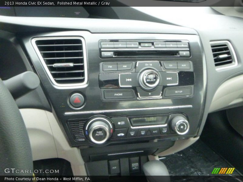 Polished Metal Metallic / Gray 2013 Honda Civic EX Sedan