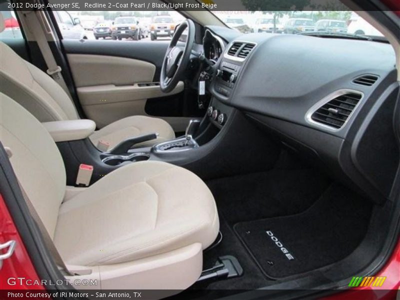 Redline 2-Coat Pearl / Black/Light Frost Beige 2012 Dodge Avenger SE