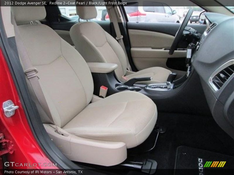 Redline 2-Coat Pearl / Black/Light Frost Beige 2012 Dodge Avenger SE