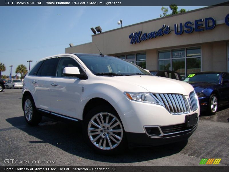 White Platinum Tri-Coat / Medium Light Stone 2011 Lincoln MKX FWD