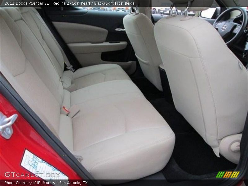 Redline 2-Coat Pearl / Black/Light Frost Beige 2012 Dodge Avenger SE