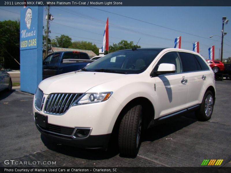 White Platinum Tri-Coat / Medium Light Stone 2011 Lincoln MKX FWD