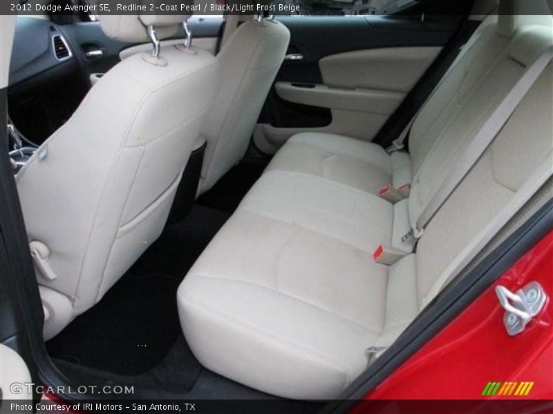 Redline 2-Coat Pearl / Black/Light Frost Beige 2012 Dodge Avenger SE