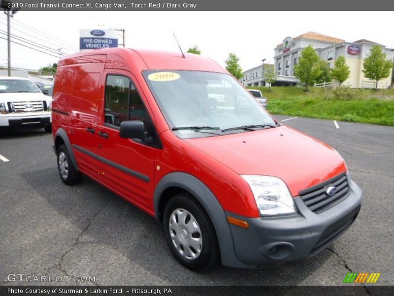 Torch Red / Dark Gray 2010 Ford Transit Connect XL Cargo Van