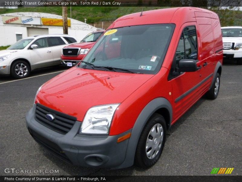 Torch Red / Dark Gray 2010 Ford Transit Connect XL Cargo Van
