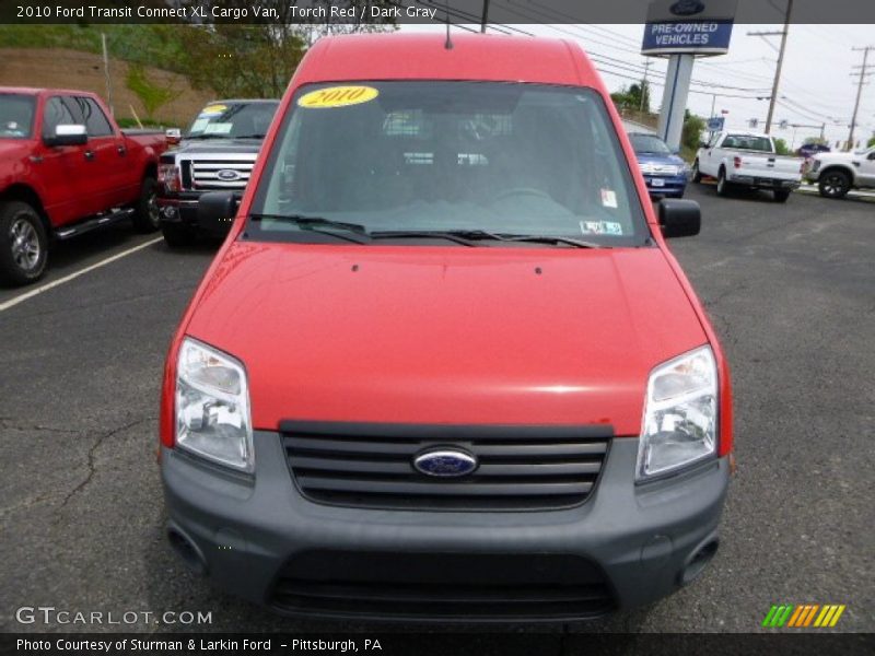 Torch Red / Dark Gray 2010 Ford Transit Connect XL Cargo Van