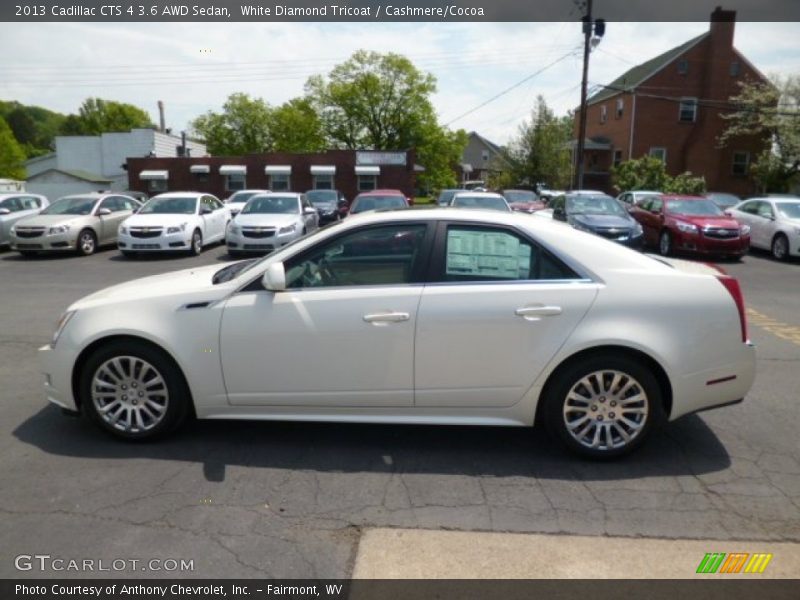 White Diamond Tricoat / Cashmere/Cocoa 2013 Cadillac CTS 4 3.6 AWD Sedan