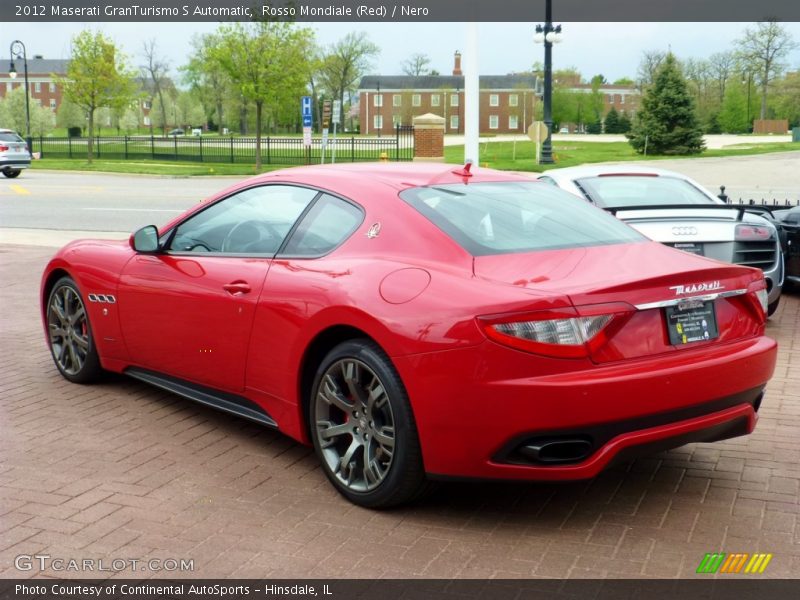 Rosso Mondiale (Red) / Nero 2012 Maserati GranTurismo S Automatic