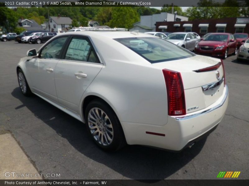 White Diamond Tricoat / Cashmere/Cocoa 2013 Cadillac CTS 4 3.6 AWD Sedan