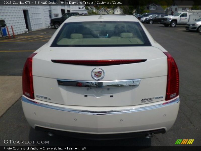 White Diamond Tricoat / Cashmere/Cocoa 2013 Cadillac CTS 4 3.6 AWD Sedan