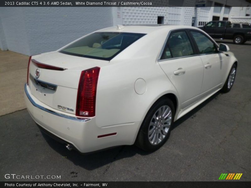 White Diamond Tricoat / Cashmere/Cocoa 2013 Cadillac CTS 4 3.6 AWD Sedan