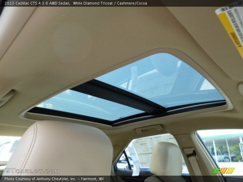 White Diamond Tricoat / Cashmere/Cocoa 2013 Cadillac CTS 4 3.6 AWD Sedan