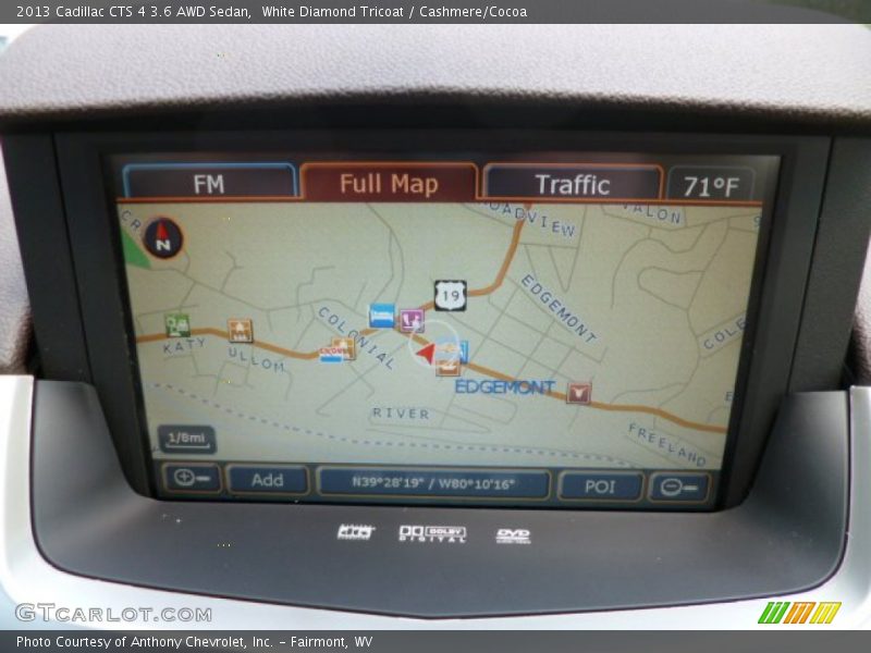 Navigation of 2013 CTS 4 3.6 AWD Sedan