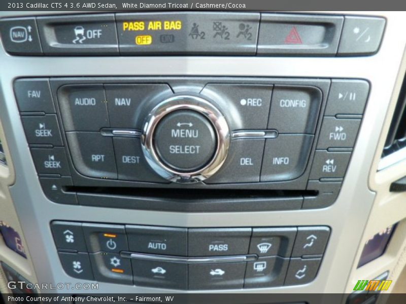 Controls of 2013 CTS 4 3.6 AWD Sedan