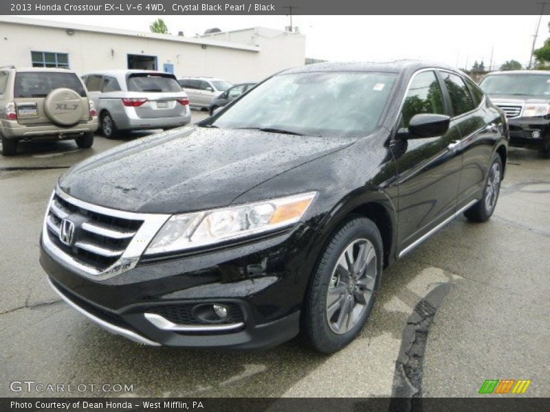 Crystal Black Pearl / Black 2013 Honda Crosstour EX-L V-6 4WD