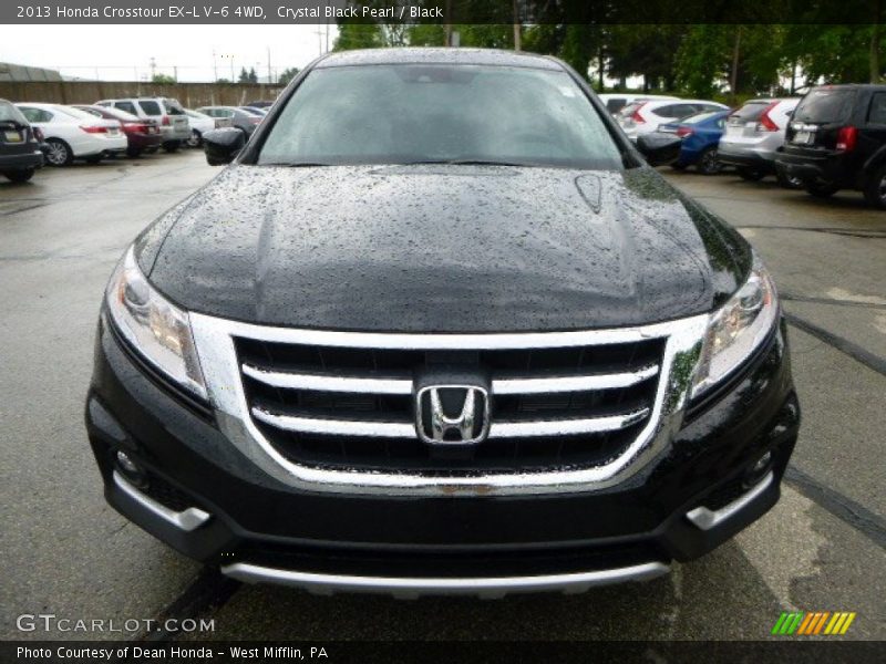 Crystal Black Pearl / Black 2013 Honda Crosstour EX-L V-6 4WD